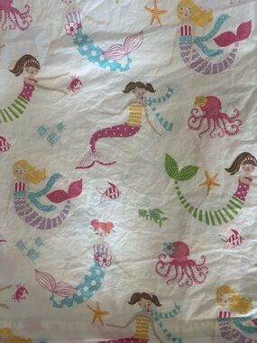 Pottery Barn Kids Mermaid sheet set QUEEN